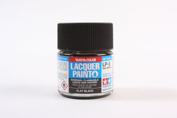 Tamiya 82103 LP-3 Flat Black 10 ml