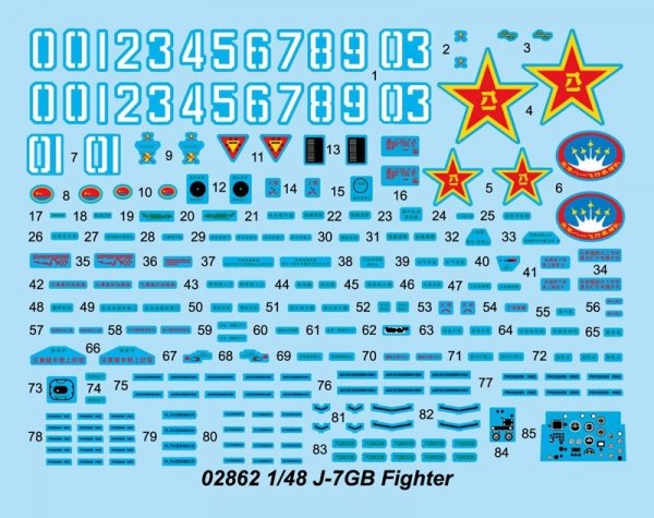 Trumpeter 02862 J-7GB Fighter