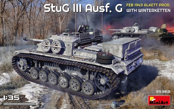 Mini Art 35362 StuG III Ausf. G Feb. 1943 Alkett Prod. With Winterketten 1/35