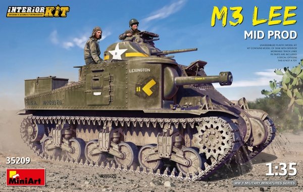 Mini Art 35209 M3 Lee mid. prod. w/interior kit 1/35