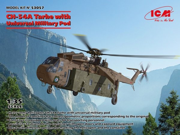 ICM 53057 Ch-54A Tarhe With Universal Military Pod 1/35
