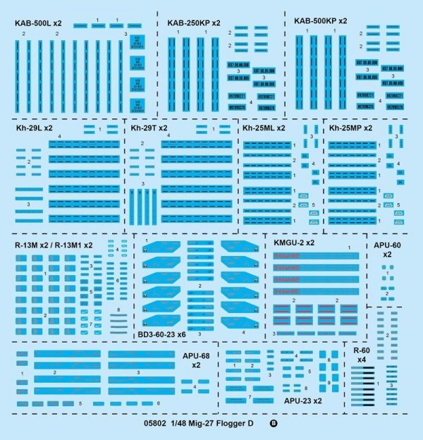 Trumpeter 05802 Mig-27 Flogger D 1/48