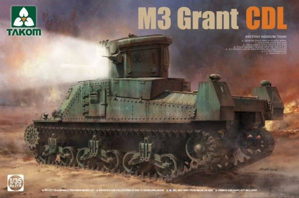 Takom 2116 British Medium Tank M3 Grant CDL