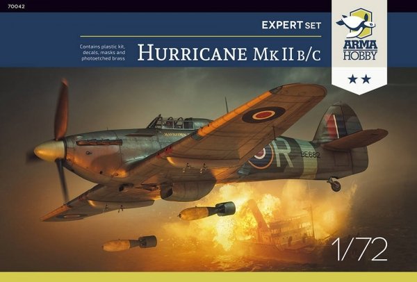 Arma Hobby 70042 Hurricane Mk II/C  Expert set 1/72