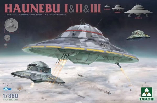 Takom 6008 Haunebu I&amp;II&amp;III 1/350