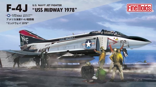 Fine Molds 72743 U.S. Navy Jet Fighter F-4J &quot;USS Midway 1978&quot; 1/72