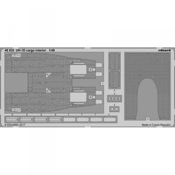 Eduard 48935 UH-1D cargo interior Kitty Hawk