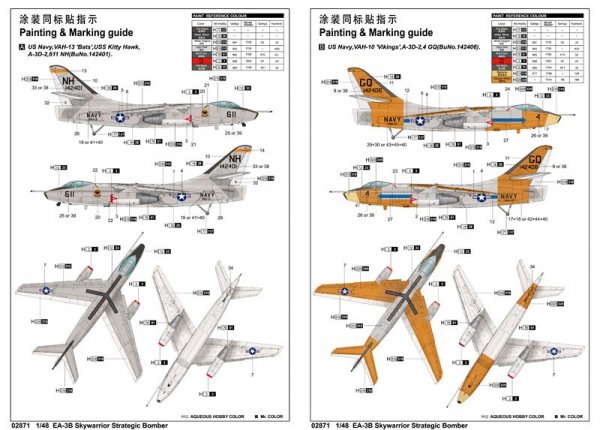 Trumpeter 02871 EA-3B Skywarrior 1/48