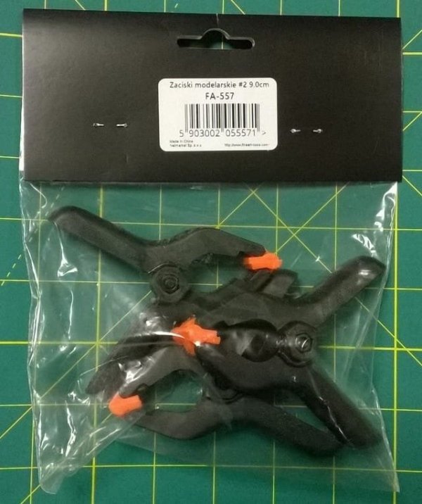 Fine Art FA-557 Zaciski modelarskie #2 9,0cm 3szt