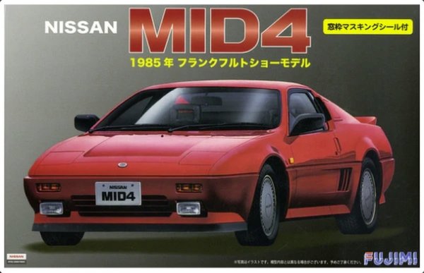 Fujimi 047188 1/24 ID-59 Nissan MID4 w/Window Frame Masking