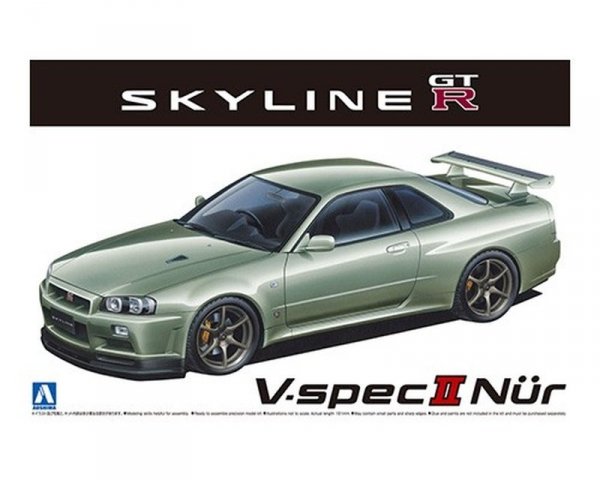 Aoshima 06275 1/24 MC#134 Nissan BNR34 Skyline GT-R V-Spec II Nur. '02