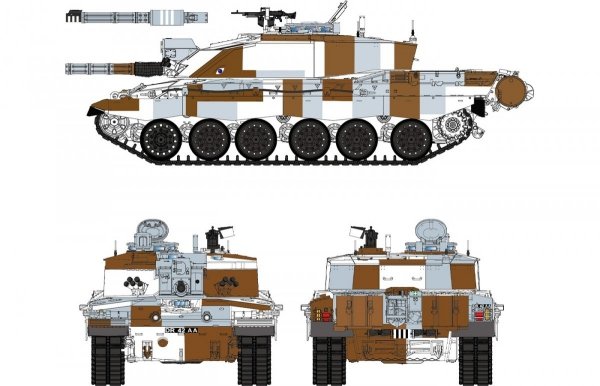 RFM-5062 Challenger 2 British Main Battle Tank with workable track links