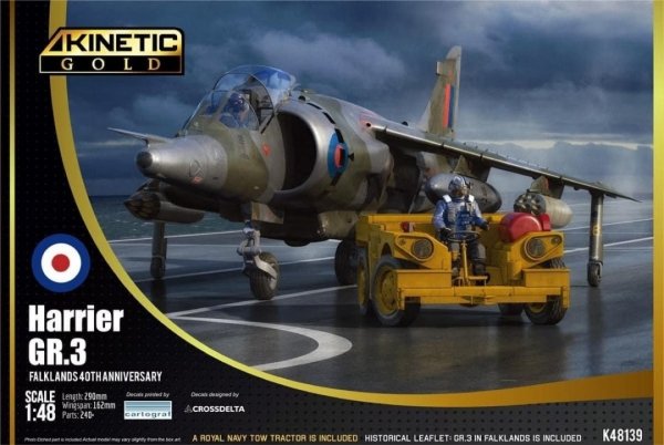 Kinetic 48139 Harrier GR.3 Falklands 40th Anniversary 1/48