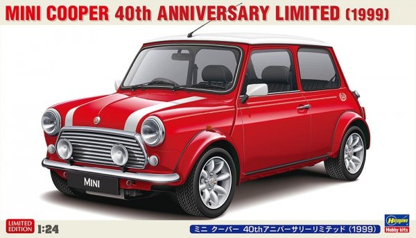 Hasegawa 20739 Mini Cooper 40th Anniversary Limited (1999) 1/24