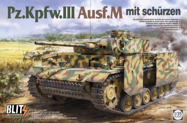 Takom-Blitz 8002 1/35 Pz.Kpfw.III Ausf.M 1/35