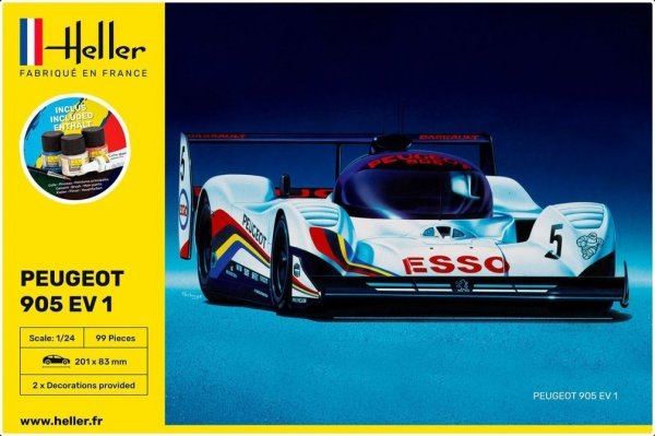 Heller 56718 Starter Set - Peugeot 905 EV 1 BIS