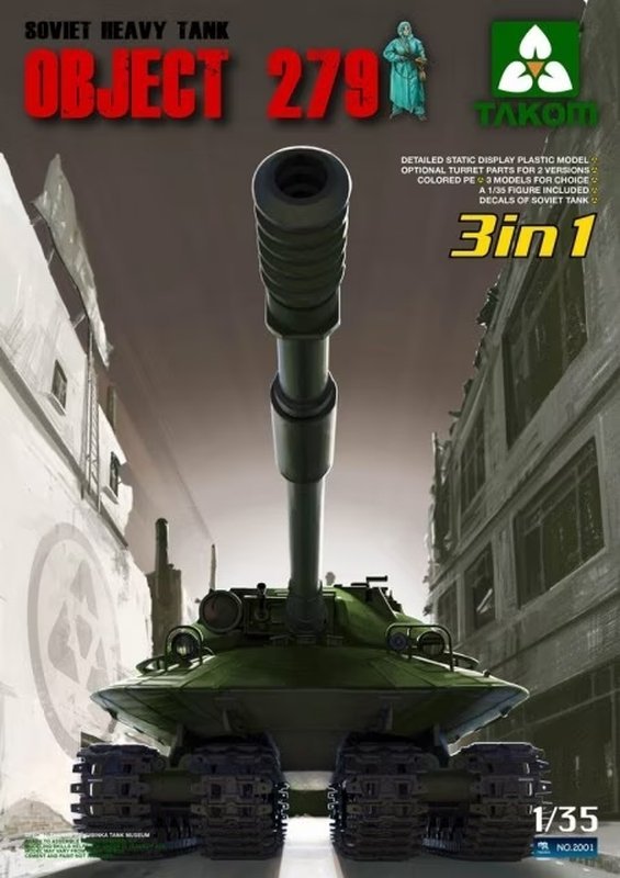 Takom 2001 Soviet Object 279 ( 3 in 1 ) 1/35