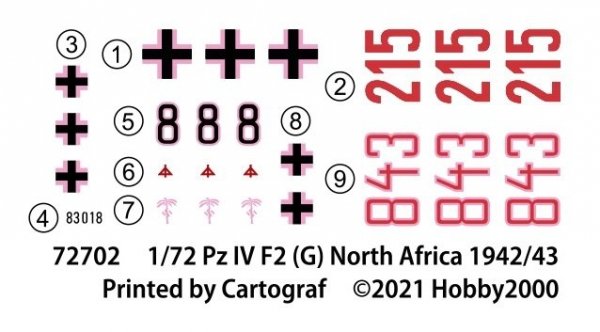 Hobby 2000 72702 Pz.Kpfw.IV Ausf.F2 (G) North Africa 1942