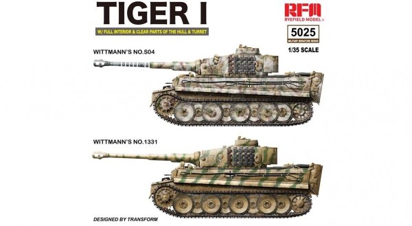RFM-5025 Tiger I Early w/Full Interior Wittmann's 1/35