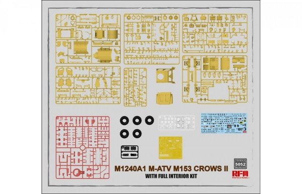 RFM-5052 M1240A1 M-ATV M153 CROWS II with Full Interior Kit