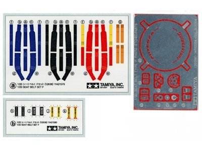 Tamiya 12638 1/20 Seat Belt Set F