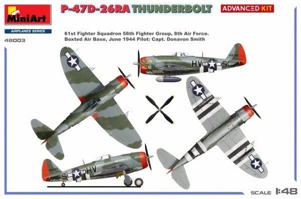 Mini Art 48003 P-47D-26RA Thunderbolt Advanced Kit 1/48