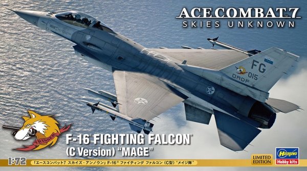 Hasegawa SP610-52410 Ace Combat 7 Skies Unknown F-16 Fighting Falcon (C Version) &quot;Mage&quot; 1/72
