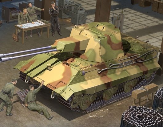 Trumpeter 01537 Ger. E-50 Flakpanz.