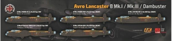 HK Models 01E012 1/32 Avro Lancaster B Mk.I / Mk.III / Dambuster 3 in 1