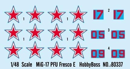 Hobby Boss 80337 1/48. Mig-17 Pfu Fresco E
