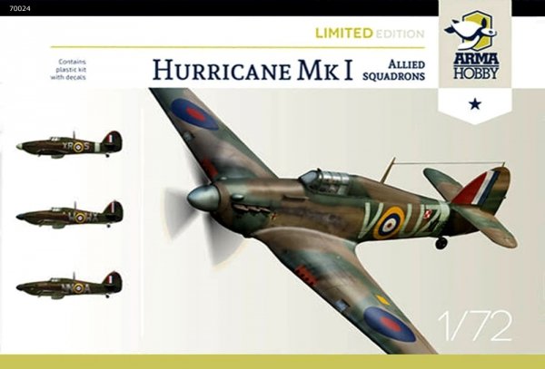 Arma Hobby 70024 Hurricane Mk1 Alied Squadrons 1/72