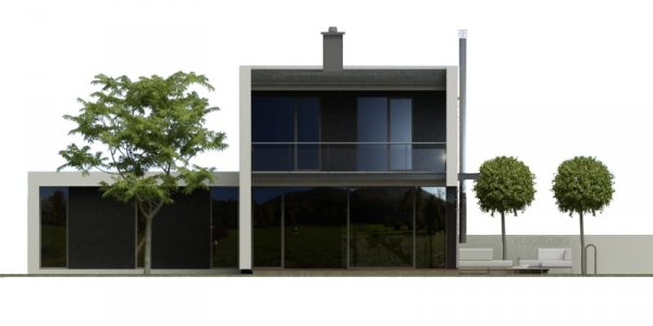 Projekt nowoczesnego domu energooszczędnego NF40-GJ-70-20-2G-V6 pow. 164 m2