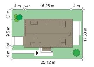 Projekt domu Nowoczesny II pow.netto 214,43 m2