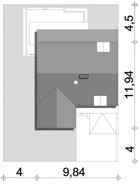 Projekt domu Bol B o pow. 106 m2