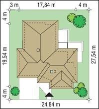 Projekt domu Komfortowy pow.netto 202,45 m2