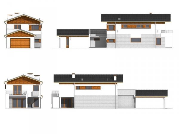 Projekt domu Lugano pow.netto 199,8 m2