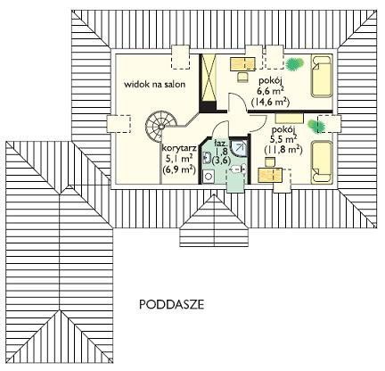 Projekt domu Jak marzenie II pow.netto 131,87 m2