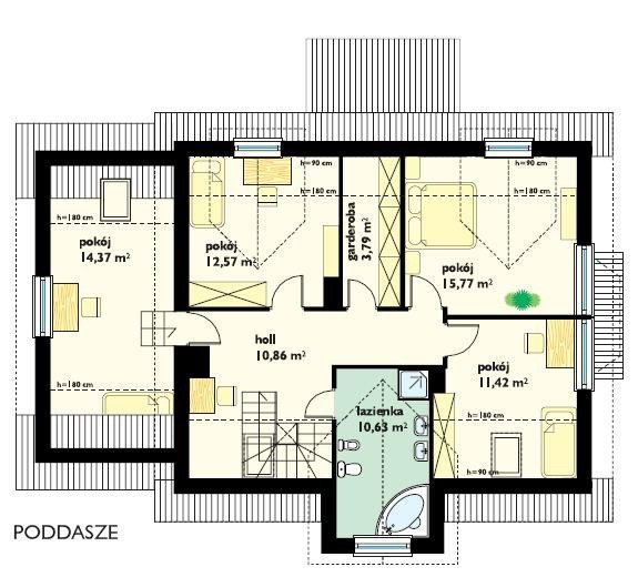 Projekt domu Zgrabny III pow.netto 186,36 m2