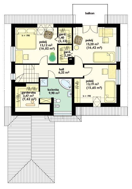 Projekt domu Pogodny IV pow.netto 165,97 m2