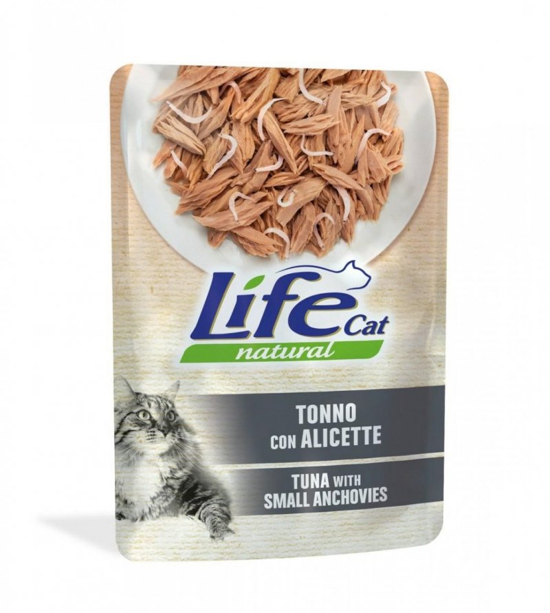 Life natural cat Tuńczyk z Anchois 70g saszetka Mokra karma dla Kotów