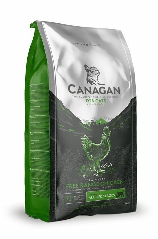 Canagan Free-Range Chicken 1,5kg dla Kota z kurczakiem z wolnego chowu