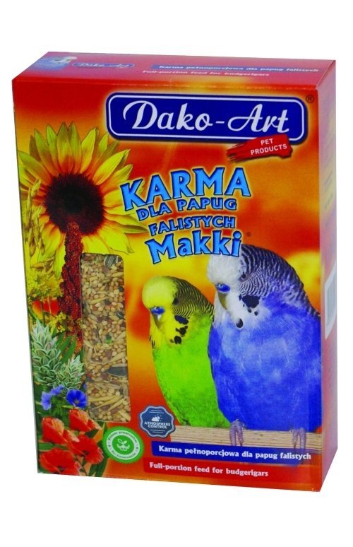 Dako-art Makki 1kg pokarm dla Papug Falistych