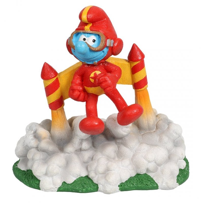 Aqua Della Smerfy Jetpack Smerf bąbelki Ozdoba do akwarium 11,6x7,7x11,5cm