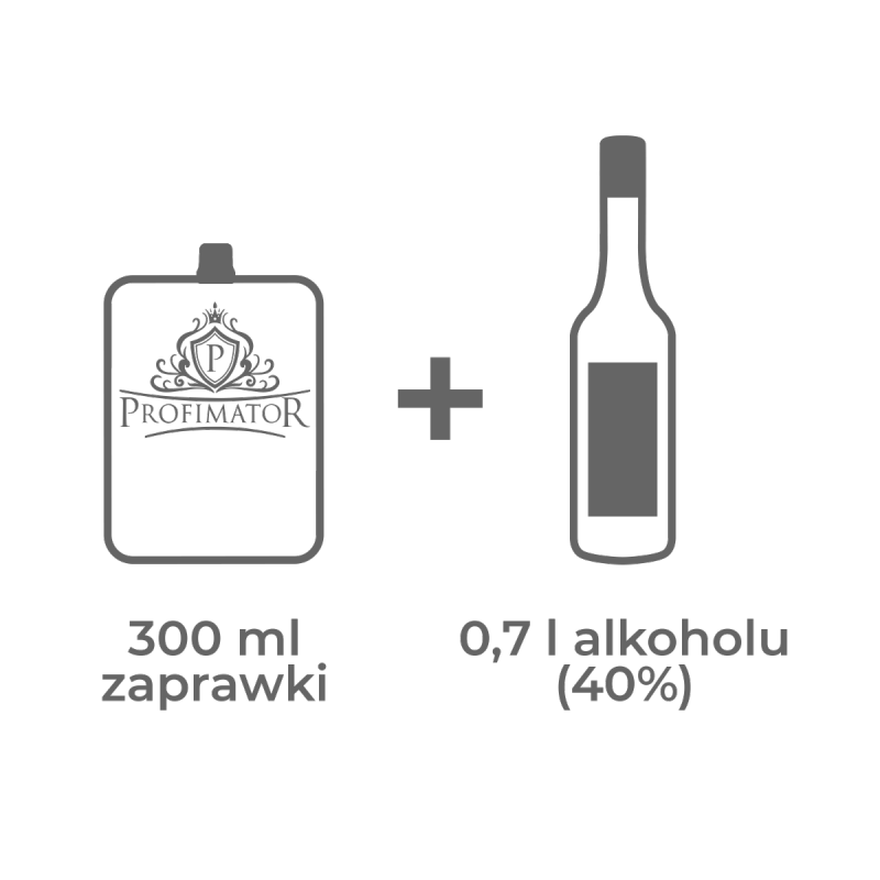 Bezalkoholowy koncentrat do przygotowywania napojów alkoholowych ŚLIWKA 300ml