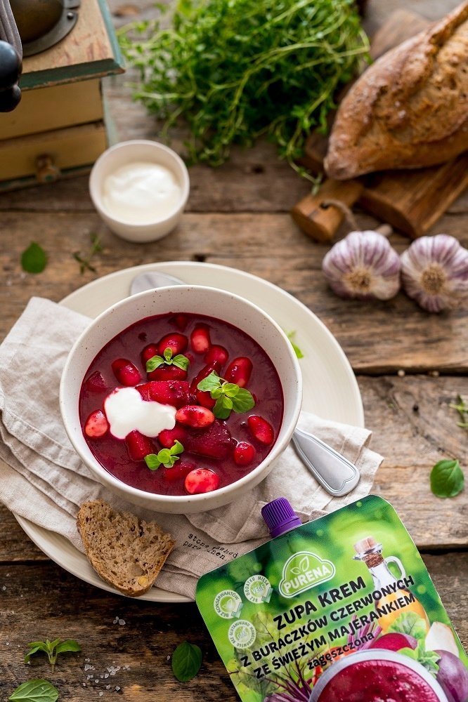 Zupa krem z buraczków czerwonych zagęszczona 350g na 2 porcje zupy 
