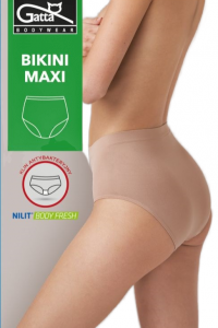 Majtki damskie bezszwowe Bikini Maxi Gatta beżowe