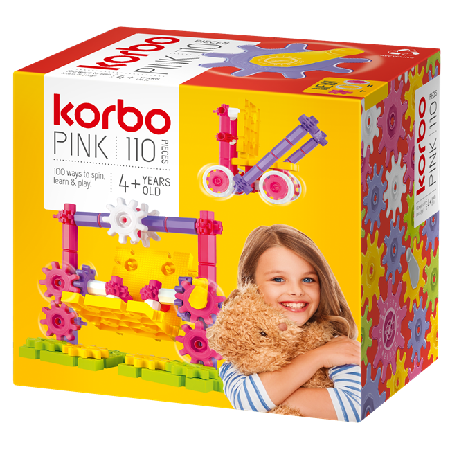 Klocki korbo pink 110 elemntów