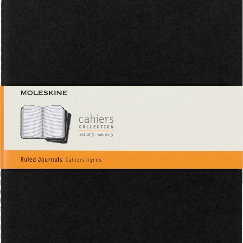Zestaw 3 zeszytów Moleskine Cahier Journals XL (19x25cm) w linie