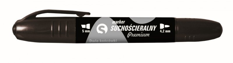 Marker suchościeralny  premium czarny paczka 12 sztuk