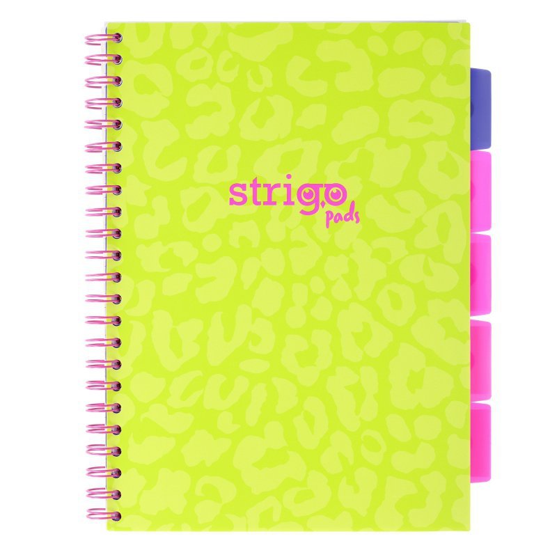 Kołozeszyt Strigo A4 Project Book Neon zielony kratka